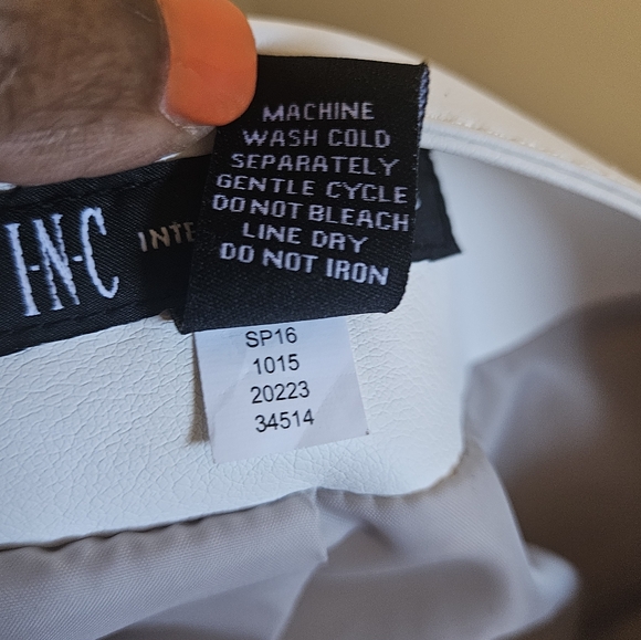 INC Faux Leather Jacket, large - Picture 14 of 16